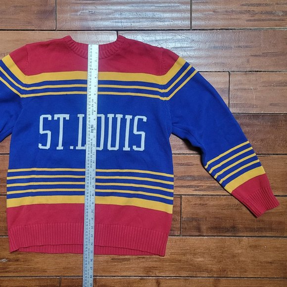 Series Six St Louis Blues Retro Color Block Crewneck Sweatshirt Size XL Unisex - Picture 7 of 7